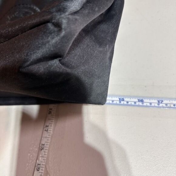 Falchi Sport Black Shoulder Tote Bag Logo Smooth Canvas Patent Leather Straps - Picture 12 of 16